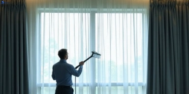 Commercial curtain stain removal service montmorency-vic hotels offices restaurants