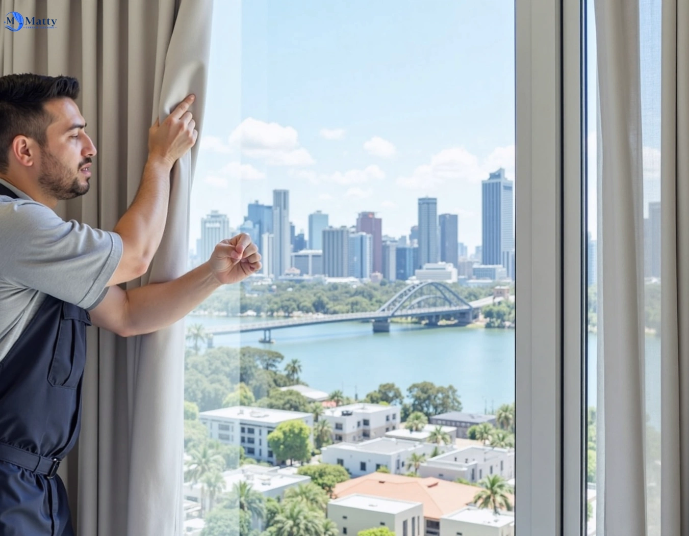 Professional curtain steam cleaning service montmorency-vic QLD by Matty Curtain Cleaning